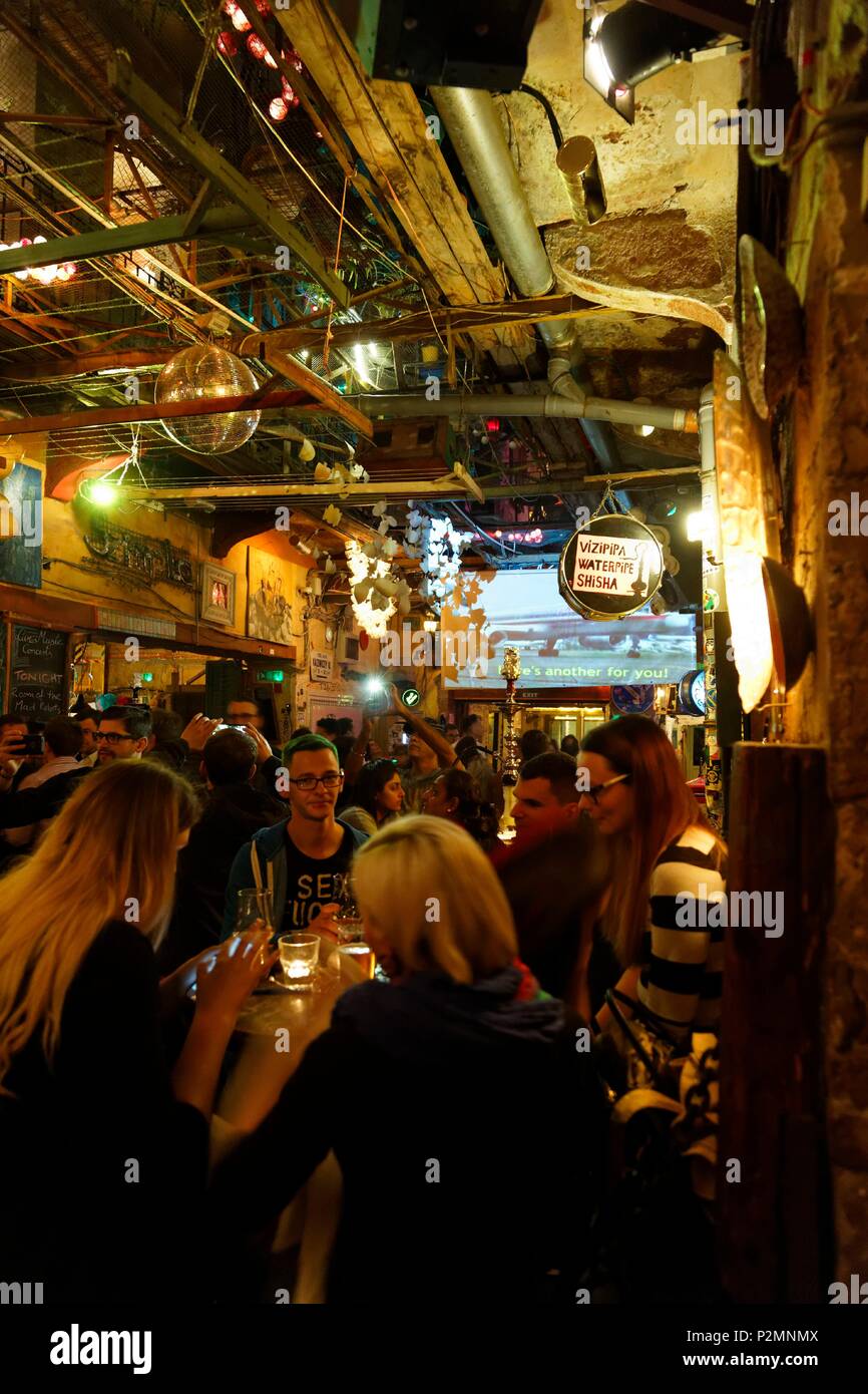 Budapest, Hungary, area classified as World Heritage, Pest, ruin bar