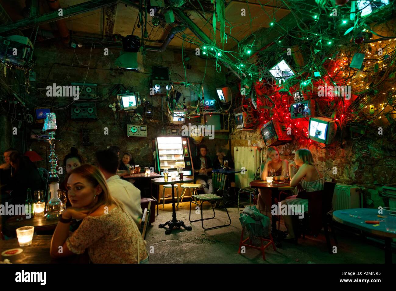 Budapest, Hungary, area classified as World Heritage, Pest, ruin bar