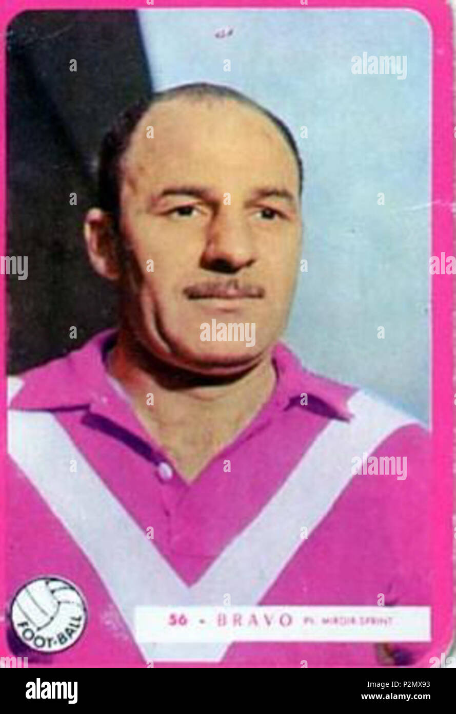 . Español Ruben Bravo en RC Roubaix . 15 July 1961. Paninni Group 78