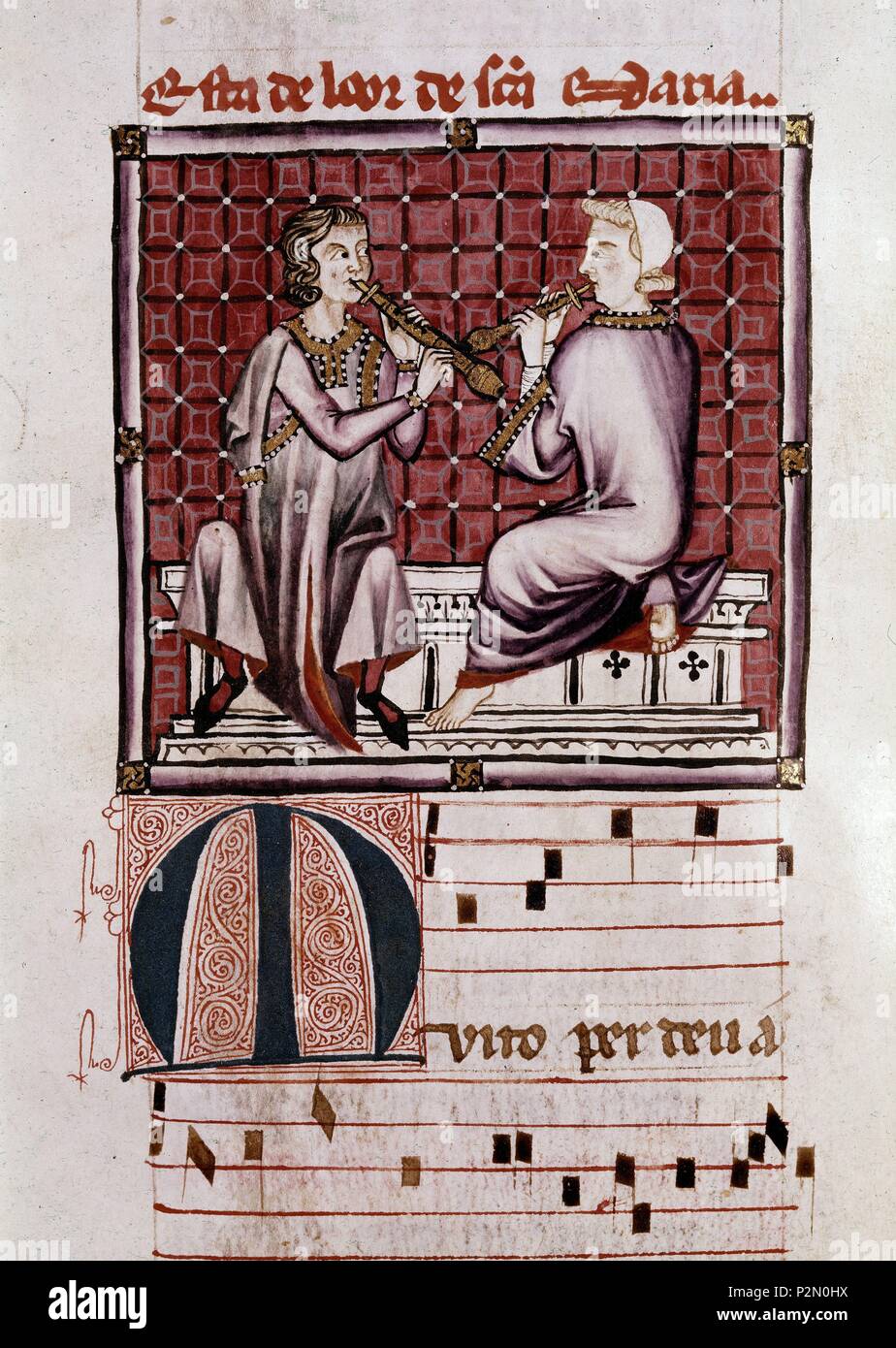 Cantigas de santa maria codice of the musicians hi-res stock ...