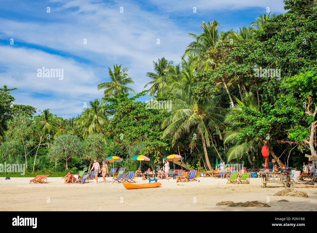 Thailand, Trang province, Ko Mook island, Charlie beach or Farang beach on the west coast Stock Photo