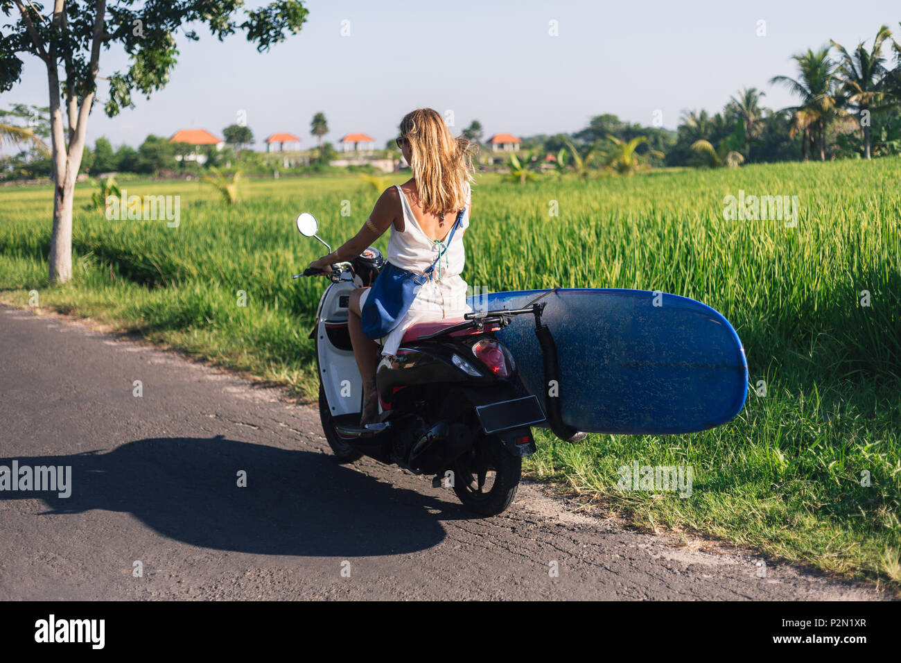 Scooters Rear View Rear view recreational vehicle hi-res stock photography and images - Alamy
