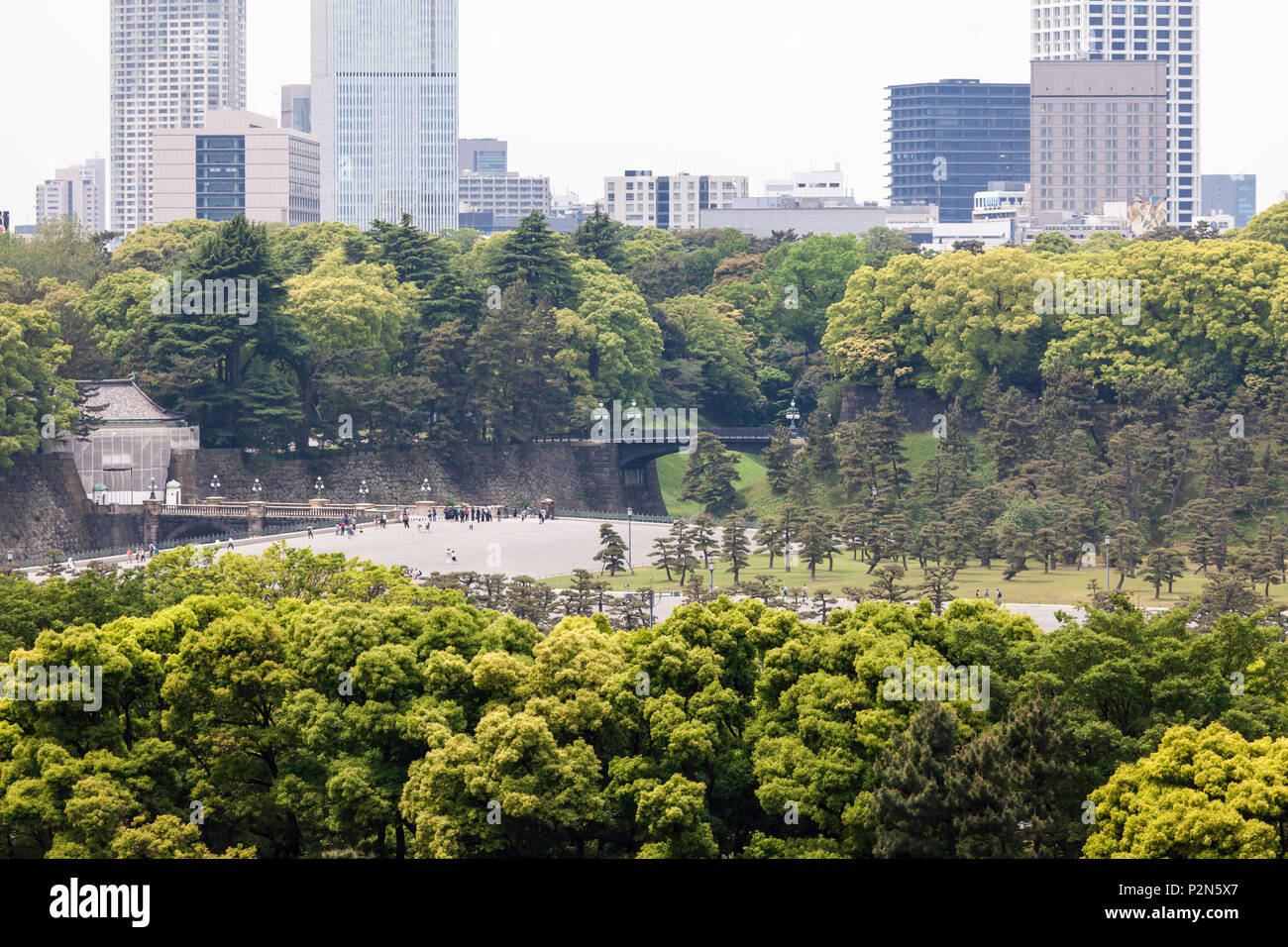 Kokyo Gaien of Imperial Palace, Chiyoda-ku, Tokyo, Japan Stock Photo