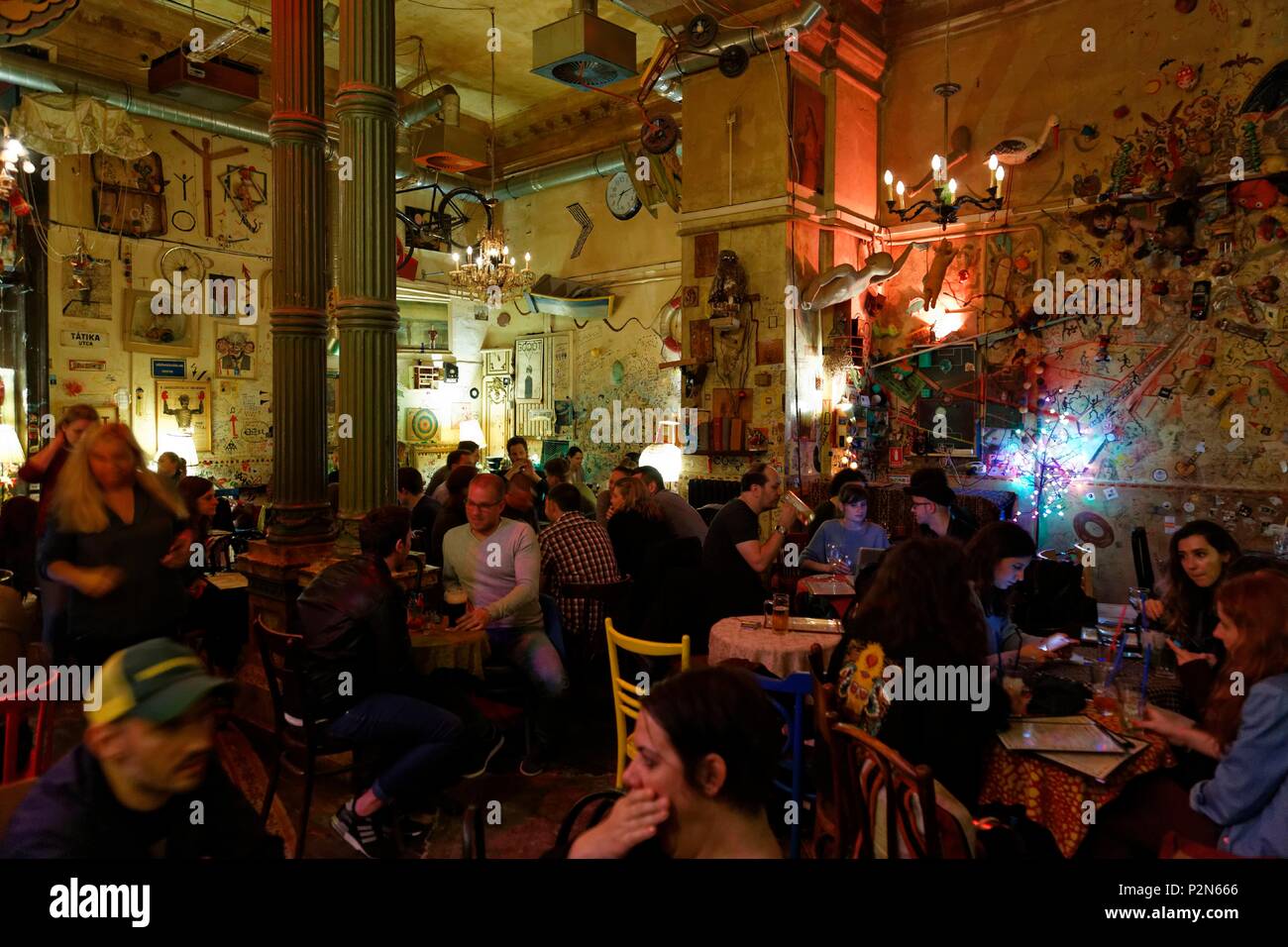 Budapest, Hungary, area classified as World Heritage, Pest, Csendes Tars  restaurant Stock Photo - Alamy
