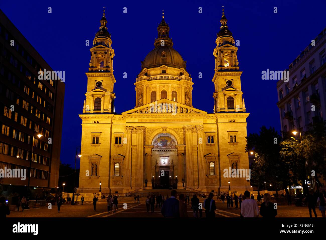 Budapest, Hungary, area classified as World Heritage, Pest, St. Stephen's Basilica (Szent Istvan-bazilika) Stock Photo