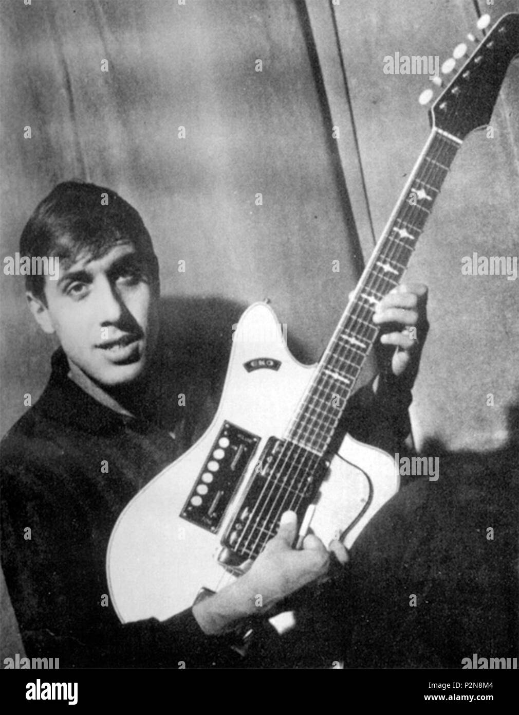 Italiano: Adriano Celentano con una chitarra Eko . 24 May 2015. Unknown 71  Piginicelentano Stock Photo - Alamy