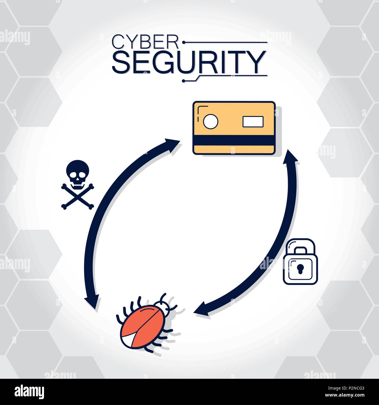 Cyber security technology Stock Vector Image & Art - Alamy