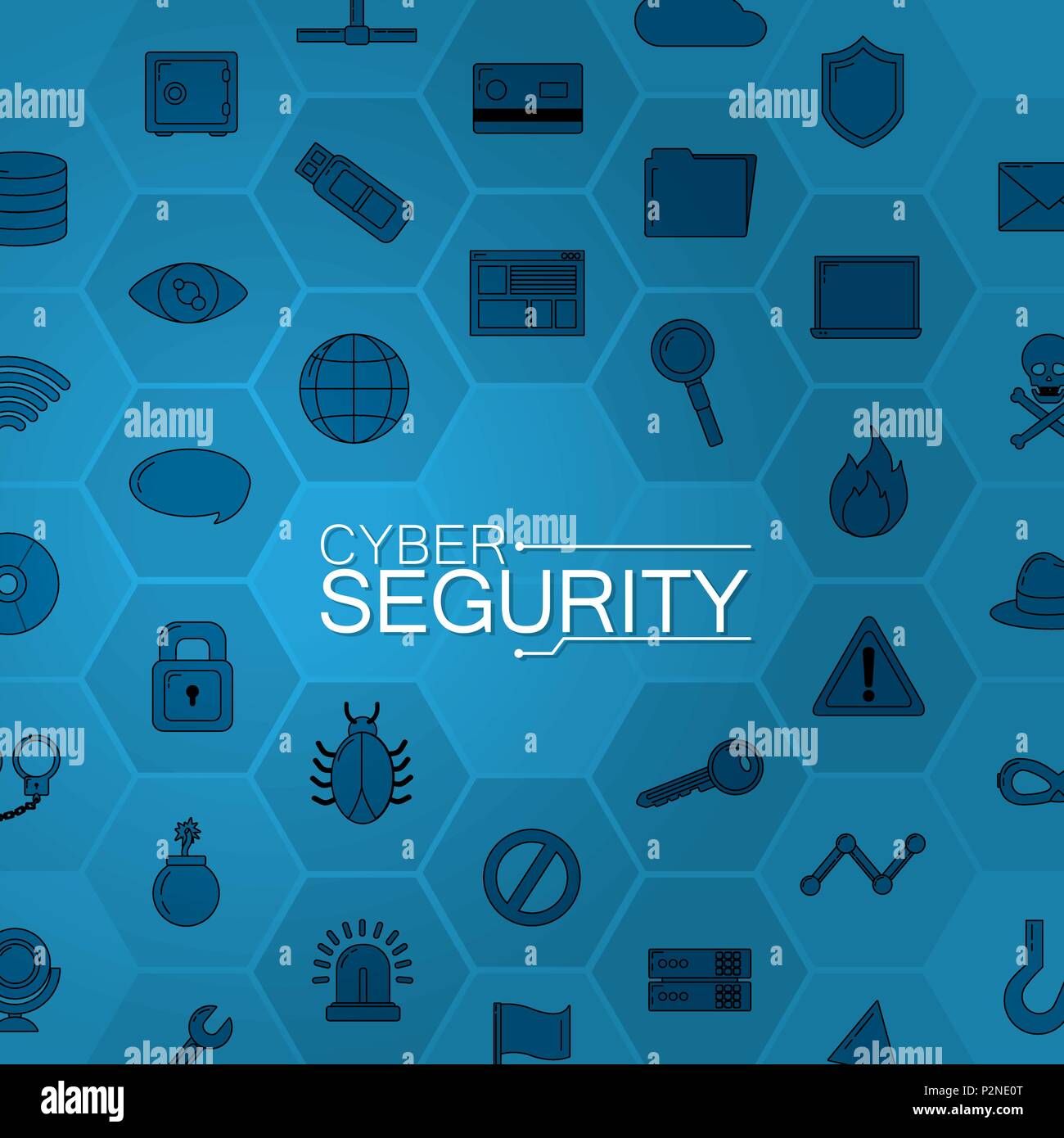Security computer strongbox Stock Vector Images - Alamy