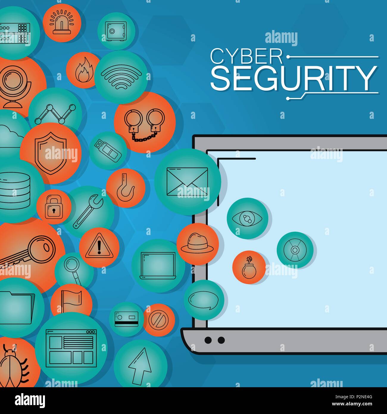 Cyber security technology Stock Vector Image & Art - Alamy