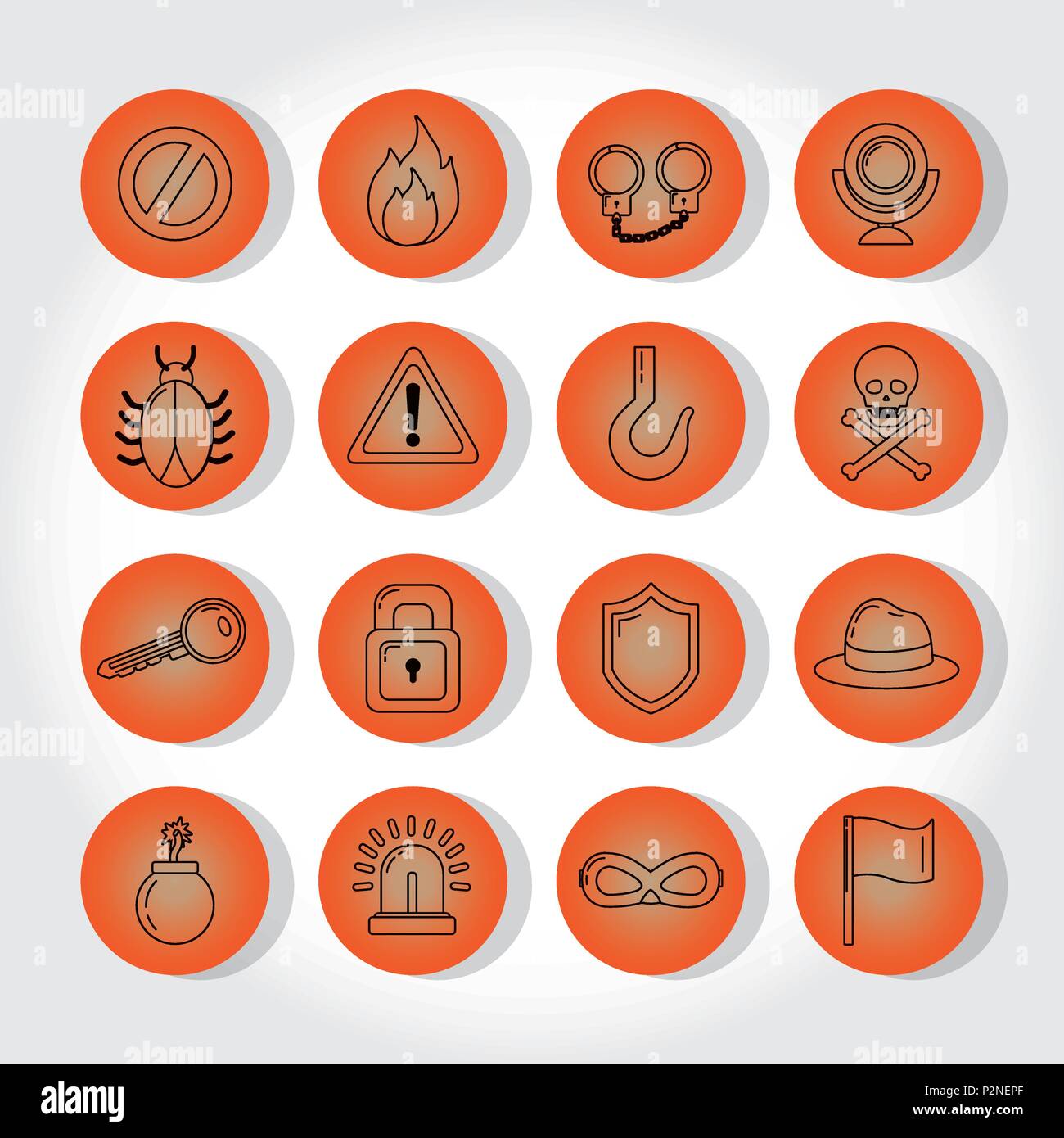 Set of cyber security icons Stock Vector Image & Art - Alamy
