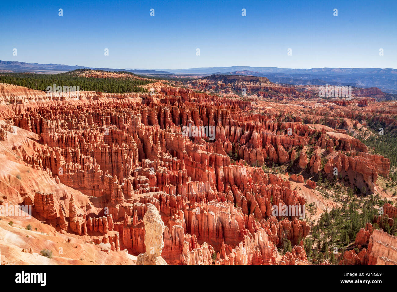A Bryce Canyon panorama view from Inspiration Point Stock Photo