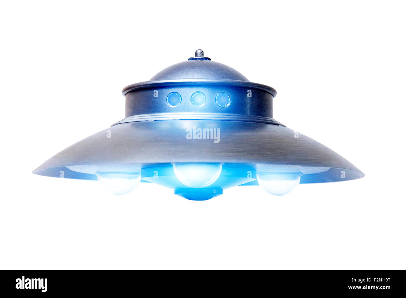 Close view of the classic dome ufo saucer. Stock Photo