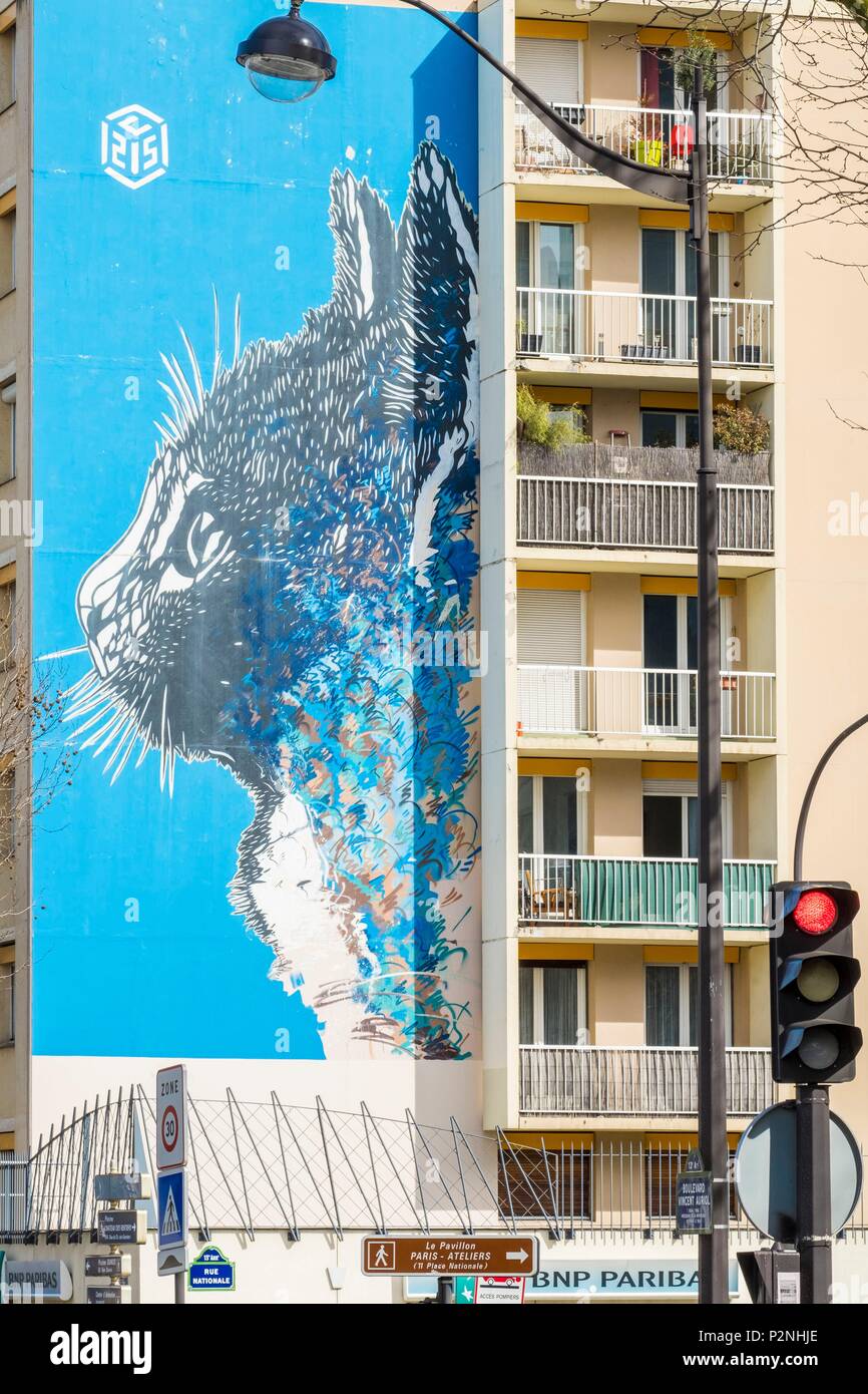 Blue Cat Mural Hi res Stock Photography And Images Alamy