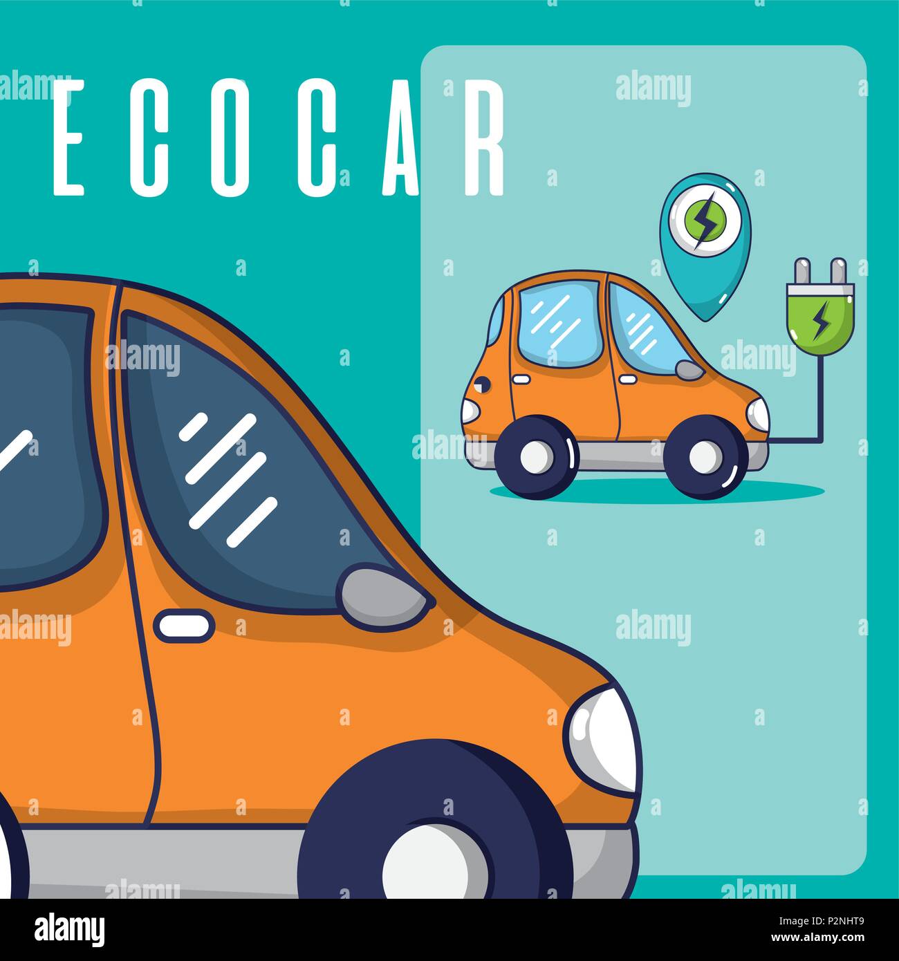Electric car vehicle Stock Vector Image & Art - Alamy