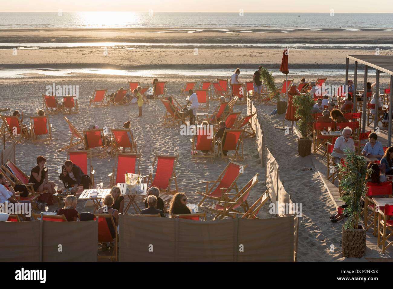 France Pas De Calais Le Touquet Paris Plage Bar And Beach