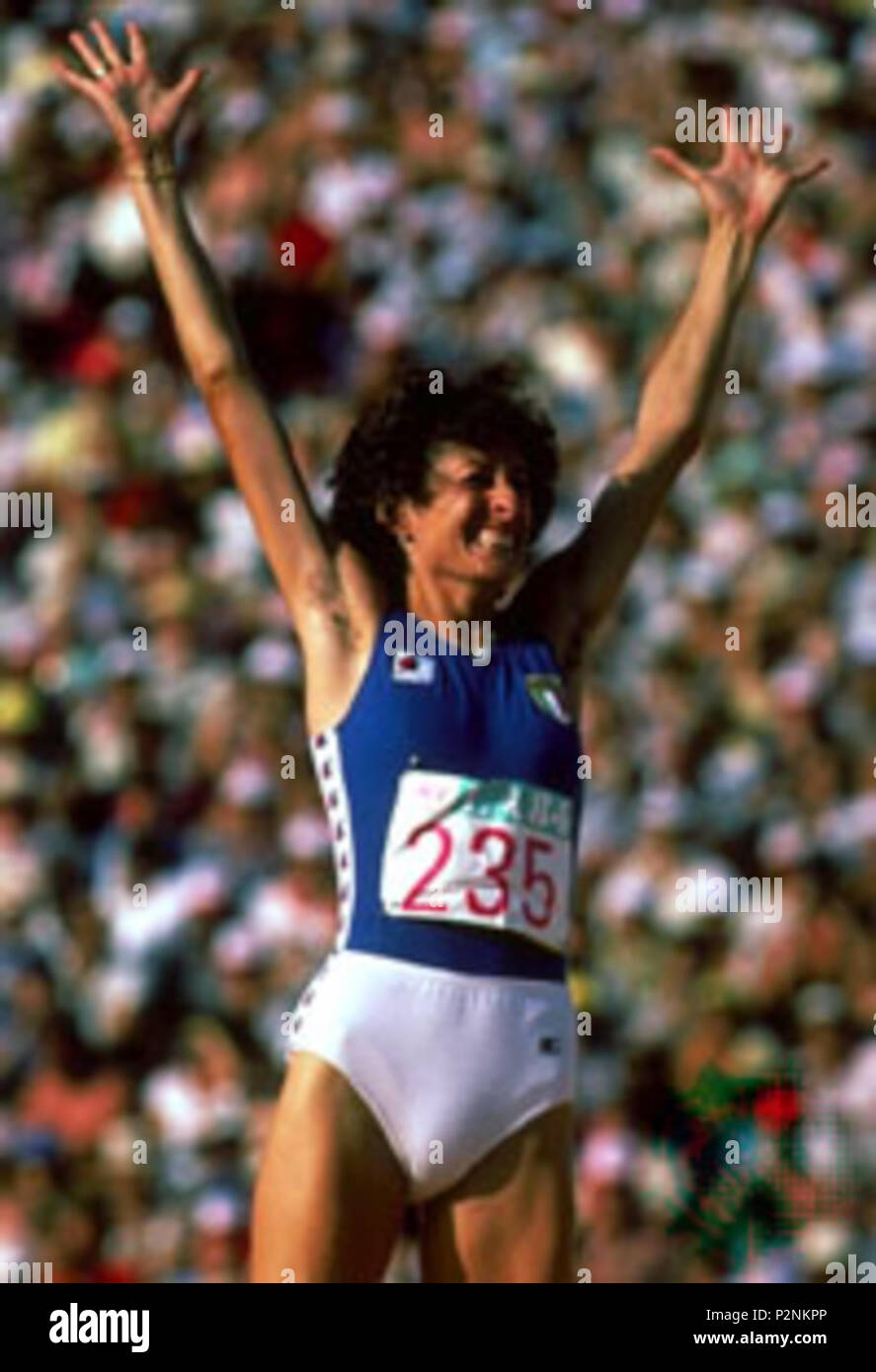 English Sara Simeoni In A Race In Italy In 1970s 1970s Unknown 80 Sara Simeoni 1970s Stock Photo Alamy