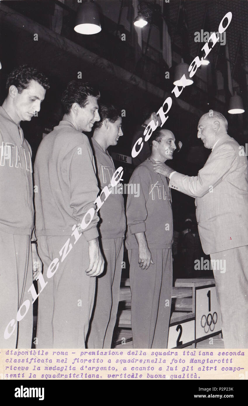 . Italian men's foil team at the 1960 Olympics . 1960. Unknown 42