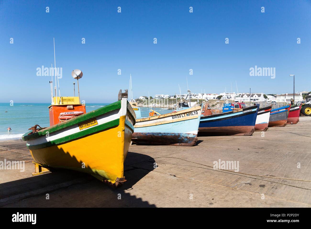 South Africa, Western Cape, Fishing boat in Arniston Stock Photo - Alamy
