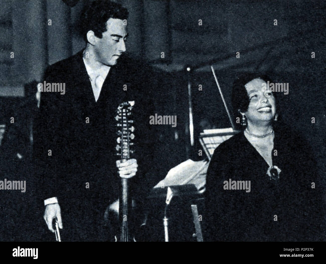 . Italiano Bruno Giuranna e Ornella Puliti Santoliquido . 1955