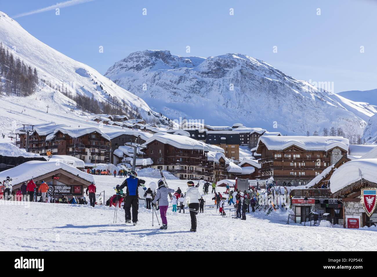 France savoie val disere terrace hi-res stock photography and images - Alamy