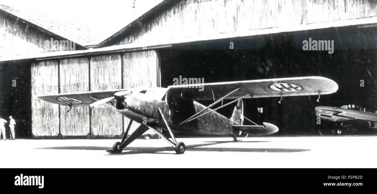 . English: Italian IMAM Ro.63 reconnaissance and light military transport aircraft . early 1940s. Uncredited 42 Italian IMAM Ro.63 reconnaissance and light military transport aircraft left front view Stock Photo