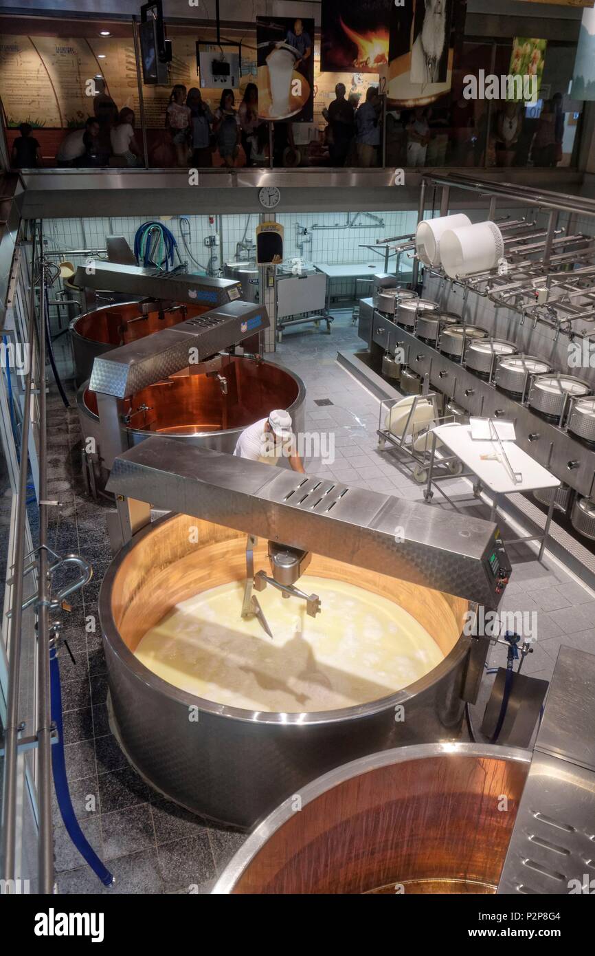 Switzerland, Canton of Fribourg, Gruyeres, la maison du gruyere (house