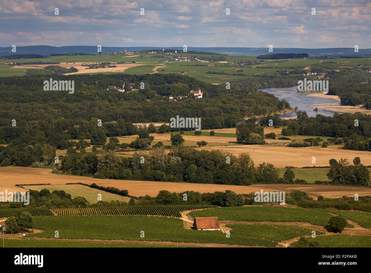 Sancerrois France loire vineyard sancerrois hi-res stock photography and images ...