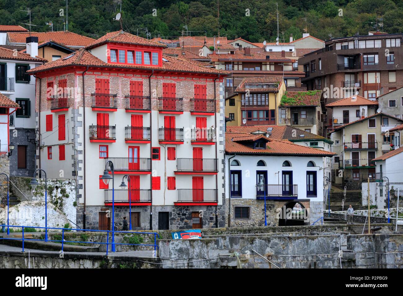 Spain, Basque Country, Vizcaya, BusturialdeaUrdaibai, Mundaka Stock