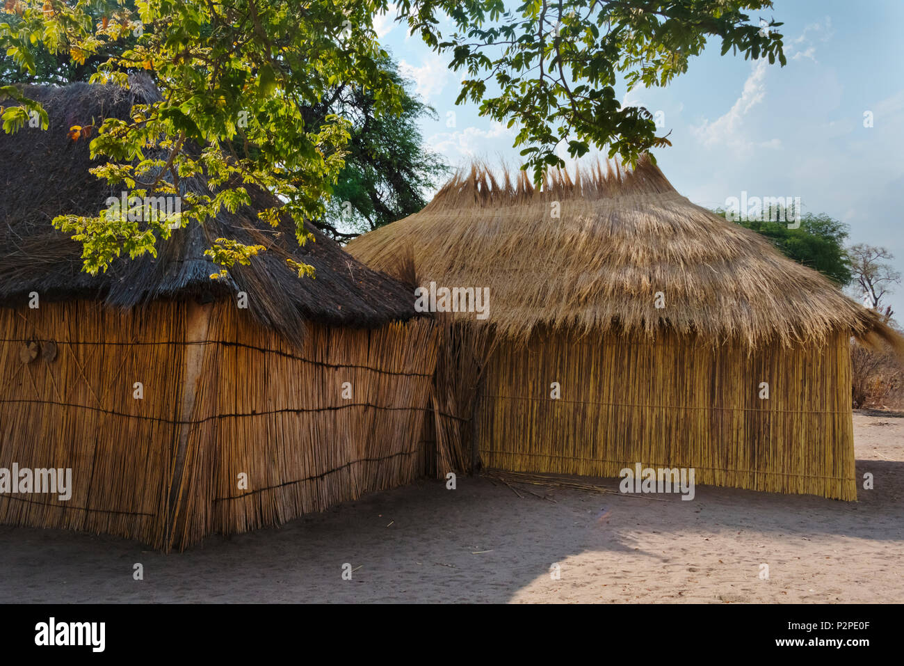 Traditional house, Kwando Traditional Village, Zambezi Region, Namibia