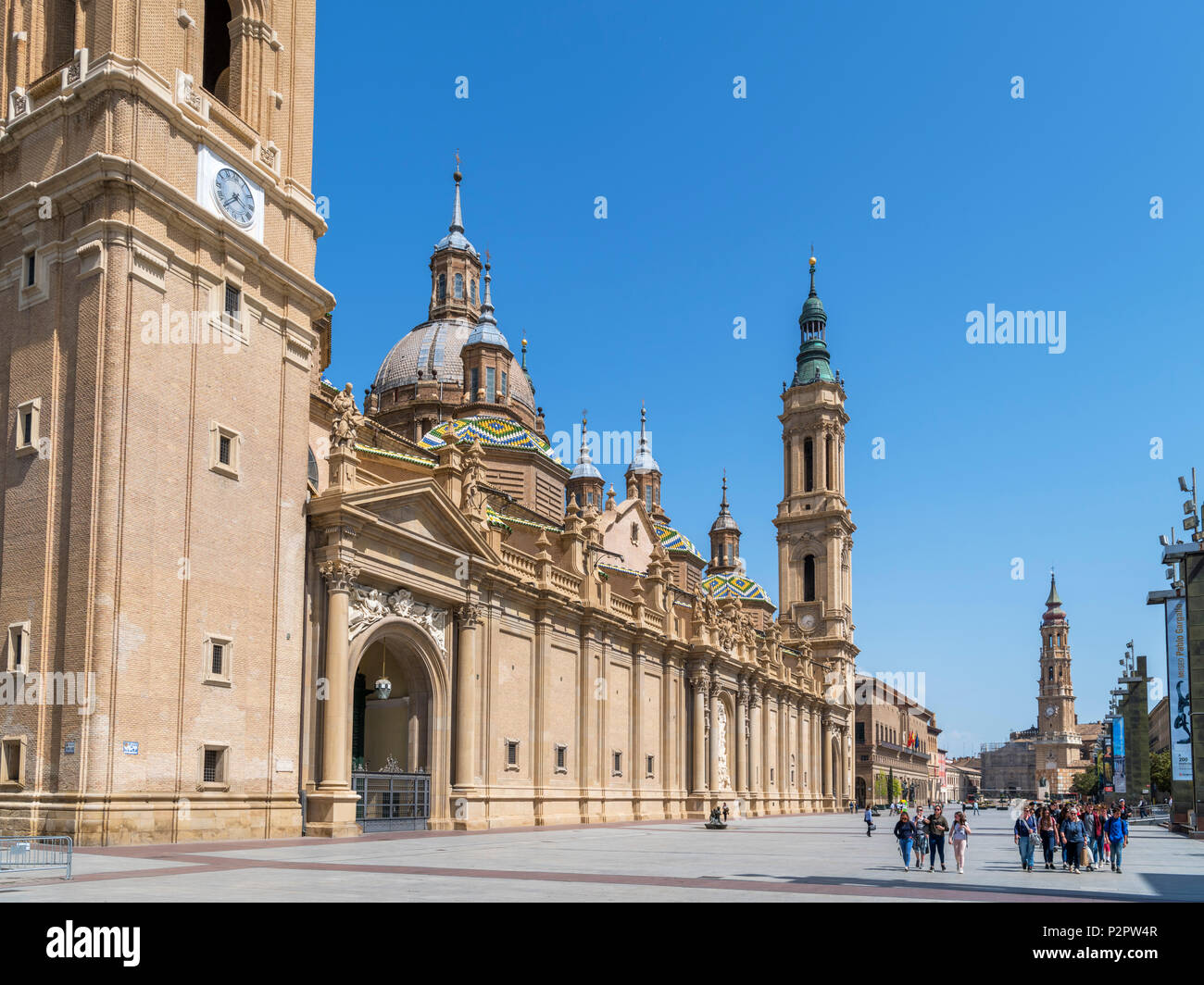 Zaragoza, Spain. Basilica de Nuestra Senora del Pilar (Basilica of Our