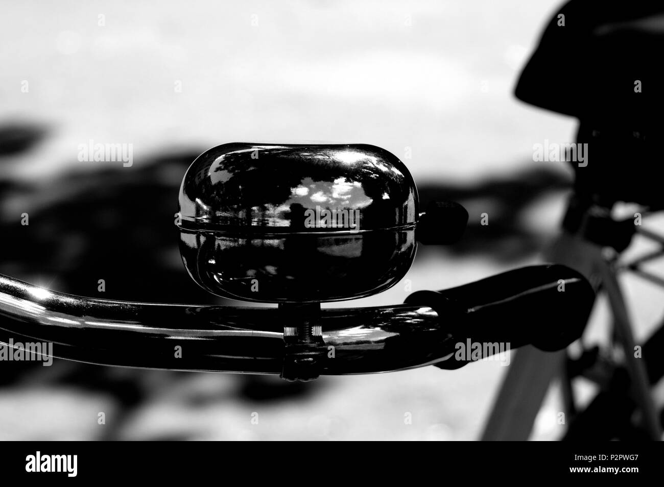 Bicycle bell. Part of the bicycle Stock Photo Alamy