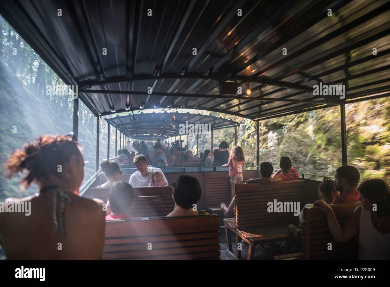 France Lot 46 Martel Railway From Upper Quercy Area Le Truffadou View From Inside A Wagon Stock Photo Alamy