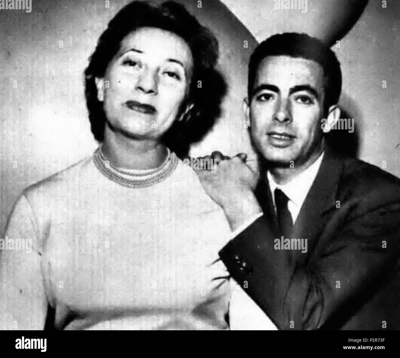 . Italian actors Lina Volonghi and Antonio Pierfederici . June 1958. Unknown 48 Lina Volonghi and Antonio Pierfederici Stock Photo