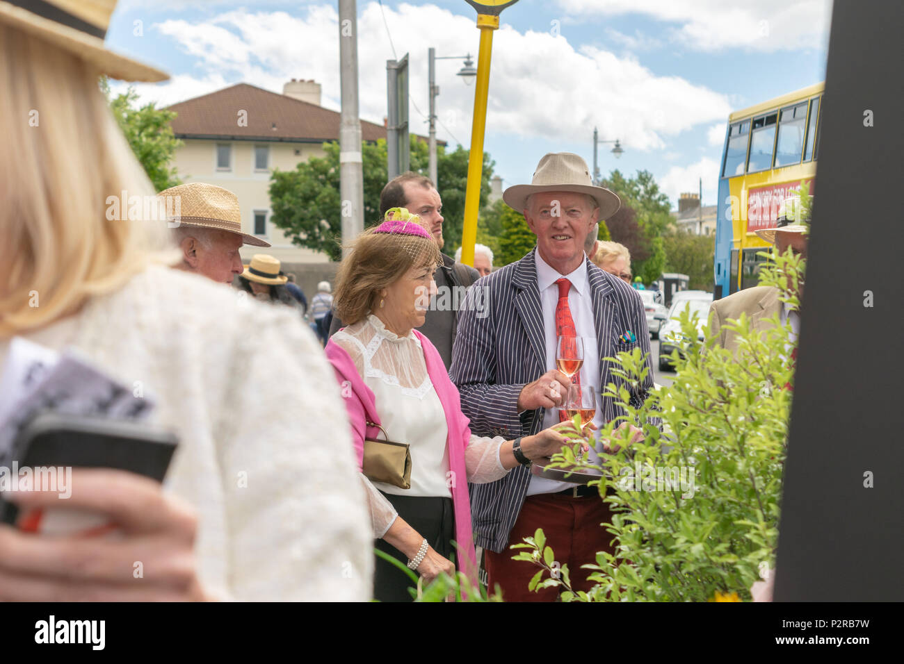 Glasthule, Ireland, 16th June 2018. Glasthule and Sandycove Going Green A group of small businesses focused on reducing plastic use with Minister Mary Mitchell O’Connor T.D and Dr Ruth Doyle, Credit: Fabrice Jolivet/Alamy Live News Stock Photo