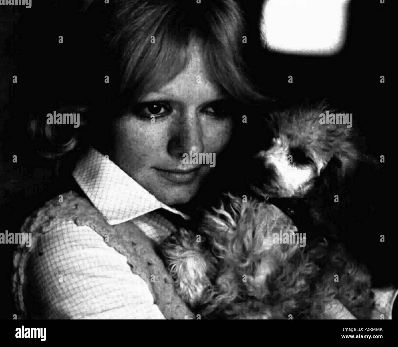 . Italian singer Rita Pavone with her dog . July 1973. Unknown 76 Rita 