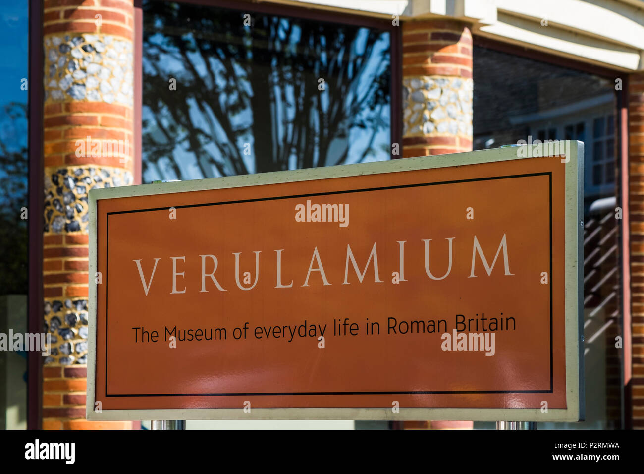 St.Albans city in the county of Hertfordshire was formerly the Roman city of Verulamium and now a London commuter town, England, U.K. Stock Photo
