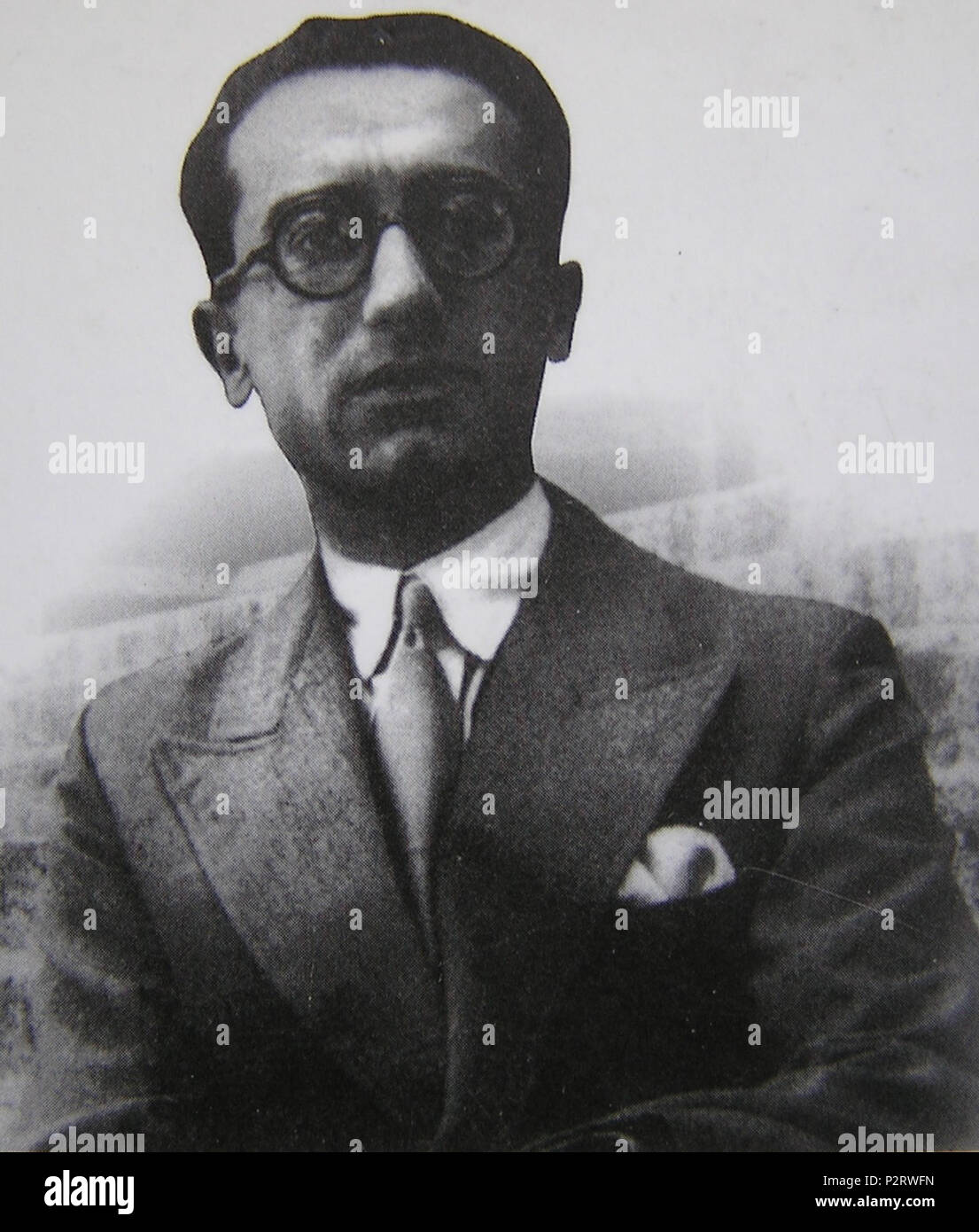 . Aldo Capitini (1899 – 1968), an Italian philosopher and anti-Fascist, known as 'the Italian Gandhi'. 1929. Unknown 5 Aldo Capitini Stock Photo