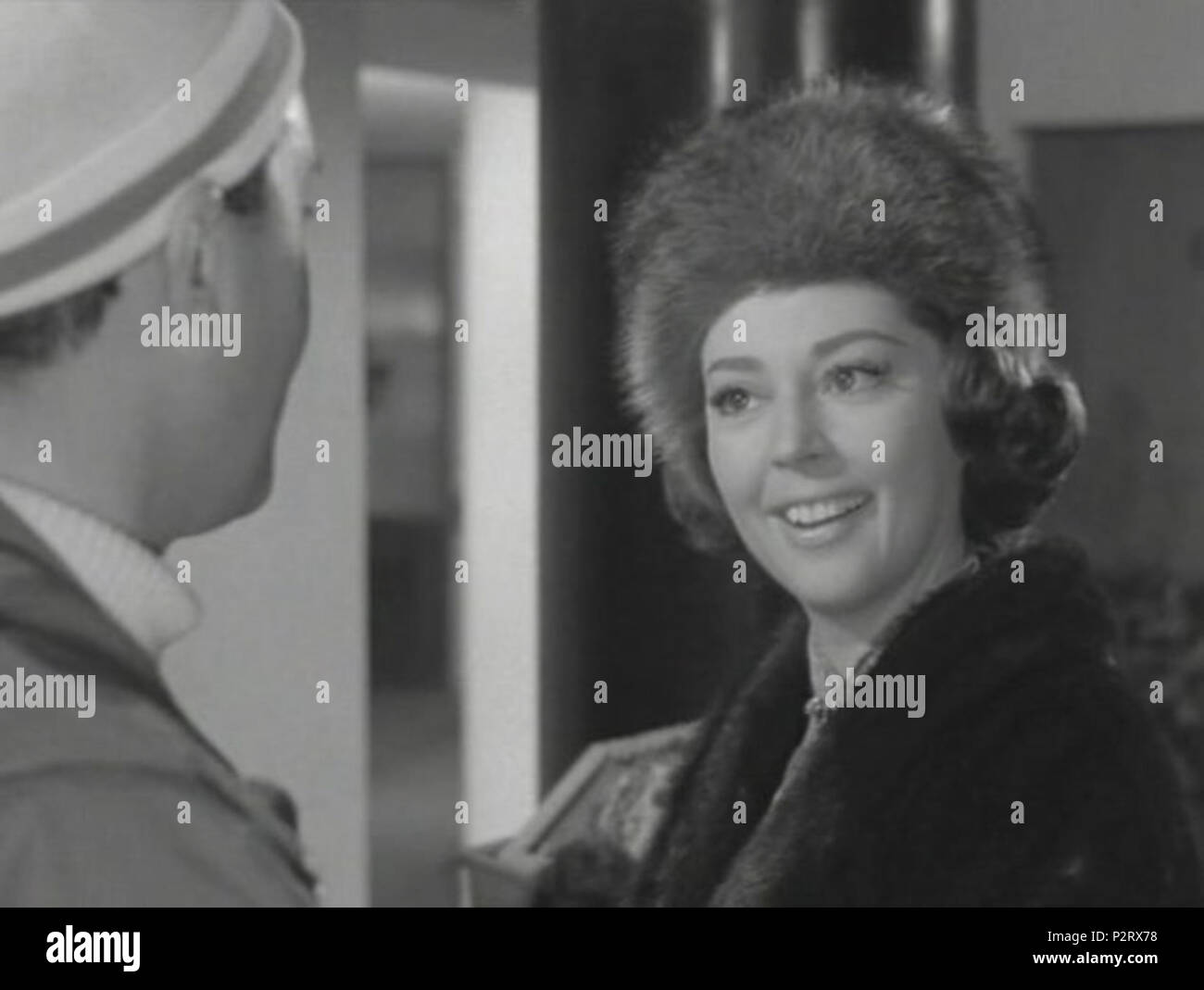 . screenshot from the film Il conte Max (1957) . 1957. Caceo at the Italian  project. 7 Anne Vernon 1957 in Il conte Max Stock Photo