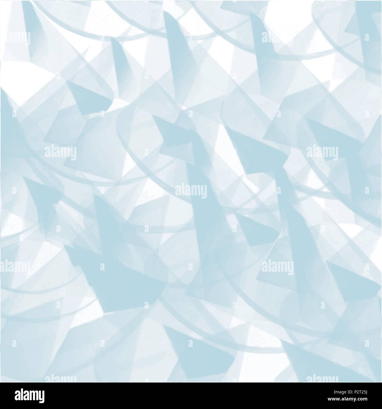 abstract blue retro watercolor triangle shapes background pattern, vector illustration Stock Vector