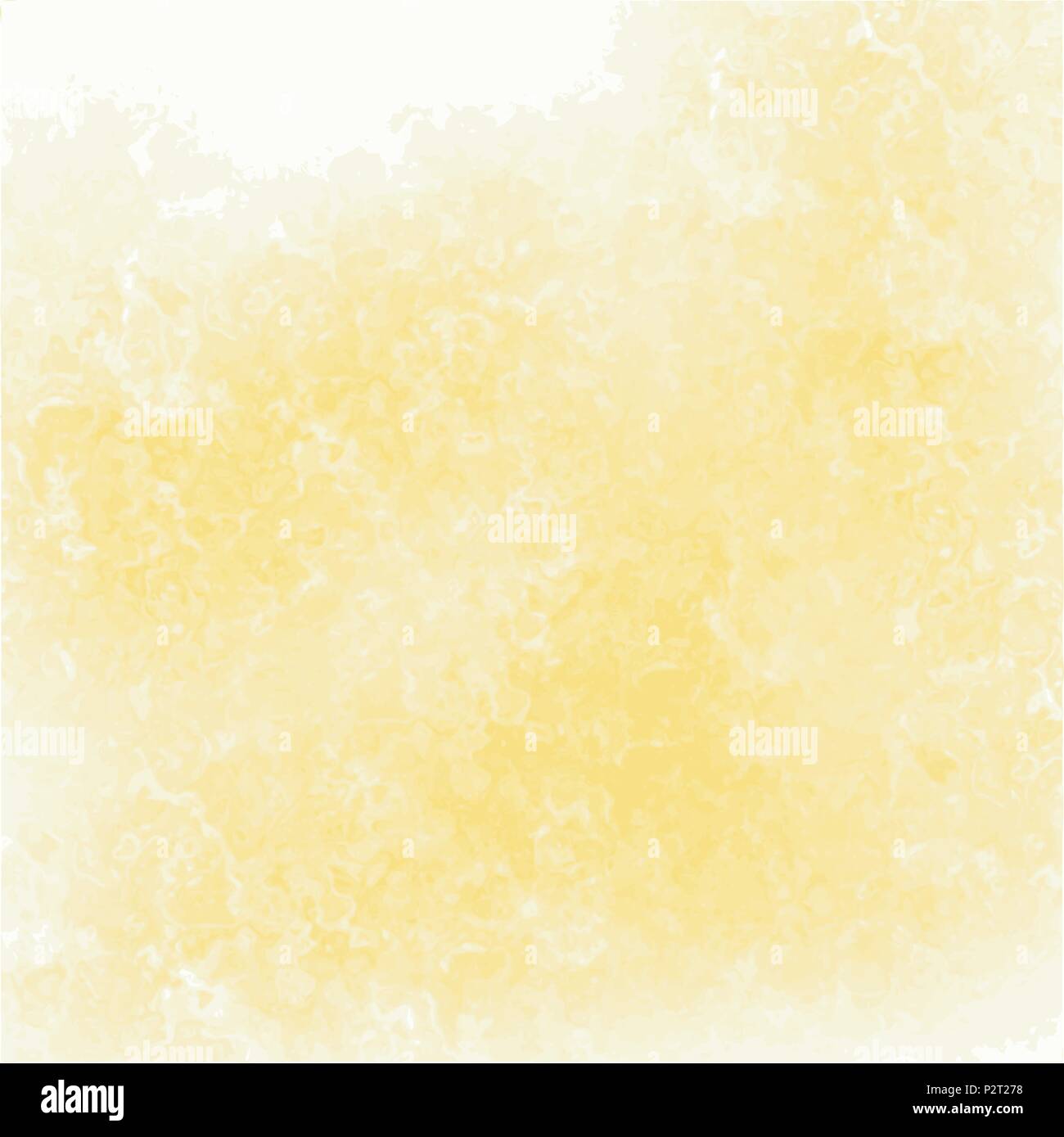 yellow watercolor cloudscape pattern, vector illustration Stock Vector