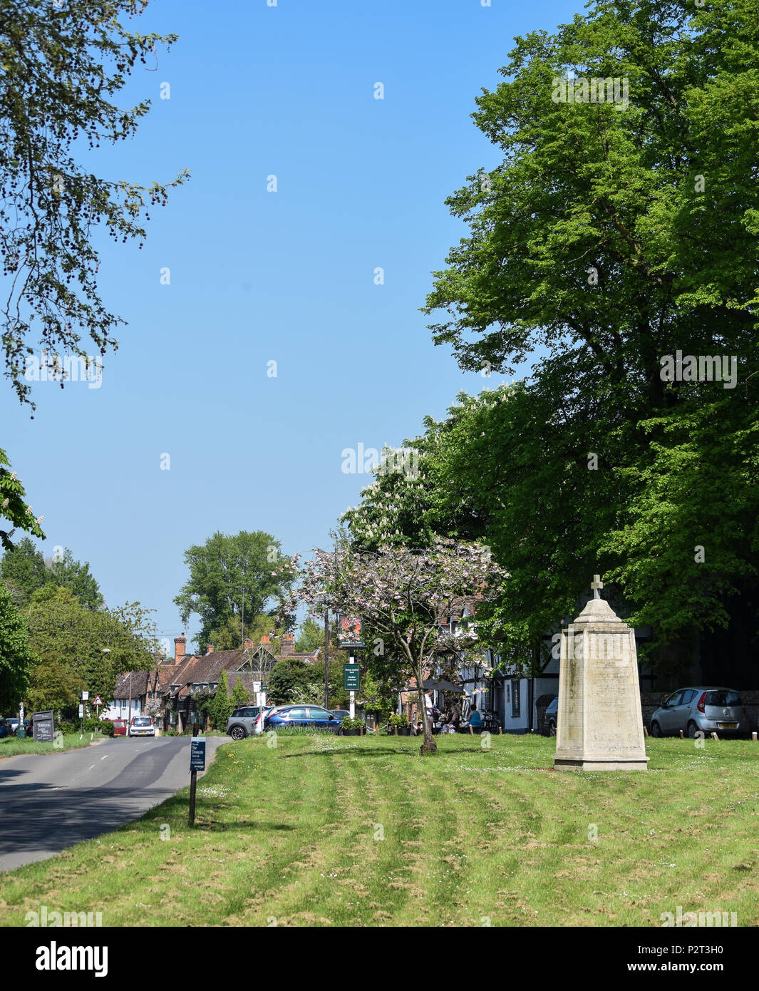 Sutton Courtney, United Kingdom May 07 2018 A view into Sutton Courtney, a typical English