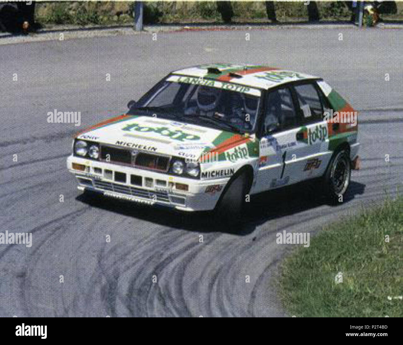 . Italiano Il pilota italiano Dario Cerrato su Lancia Delta del Jolly