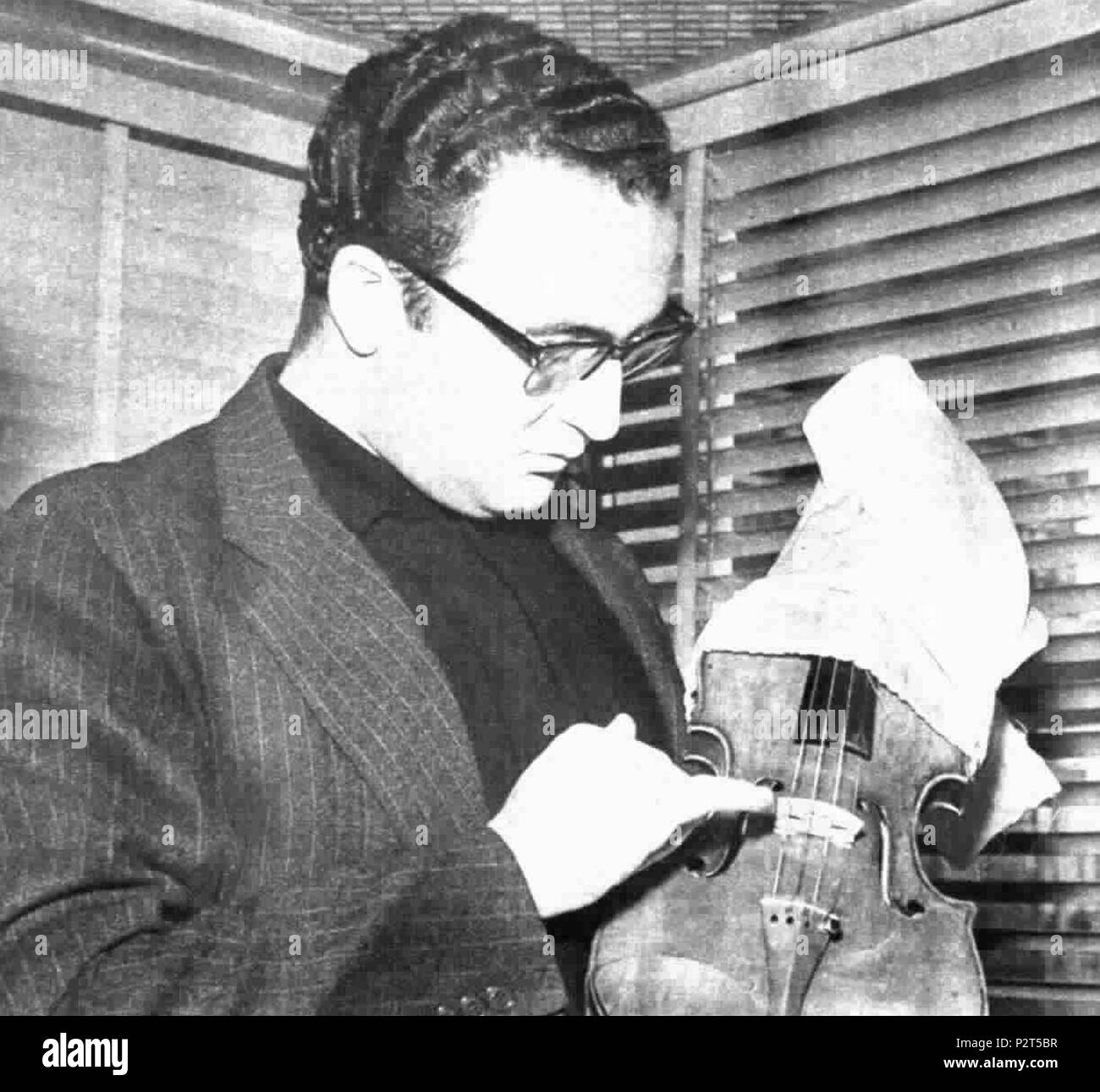 . Italian violinist Salvatore Accardo . July 1972. Unknown 78 Salvatore