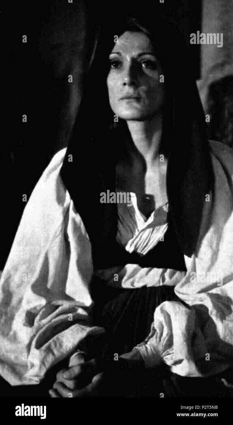 . Italian actress Nicoletta Rizzi in the Italian TV series 'L'edera