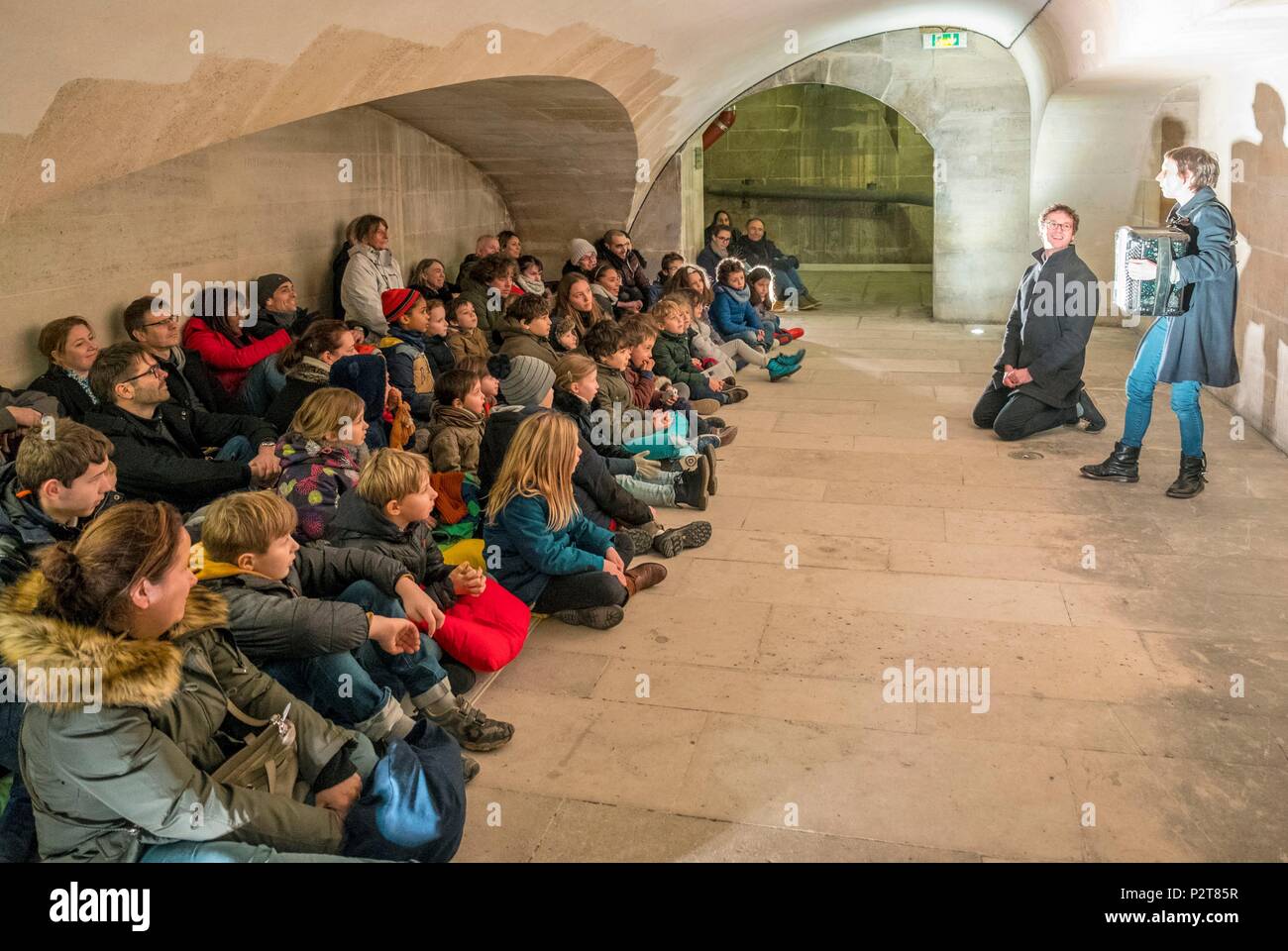 France, Paris, Le Pantheon, Tales and Legends told to children during school holidays Stock Photo