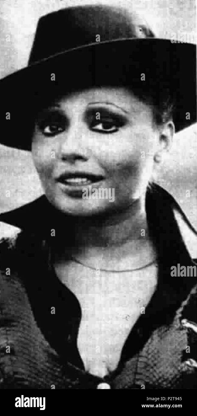. Italian Eritrean entertainer Lara Saint Paul . July 1975. Unknown 46 Lara Saint Paul 75 Stock Photo