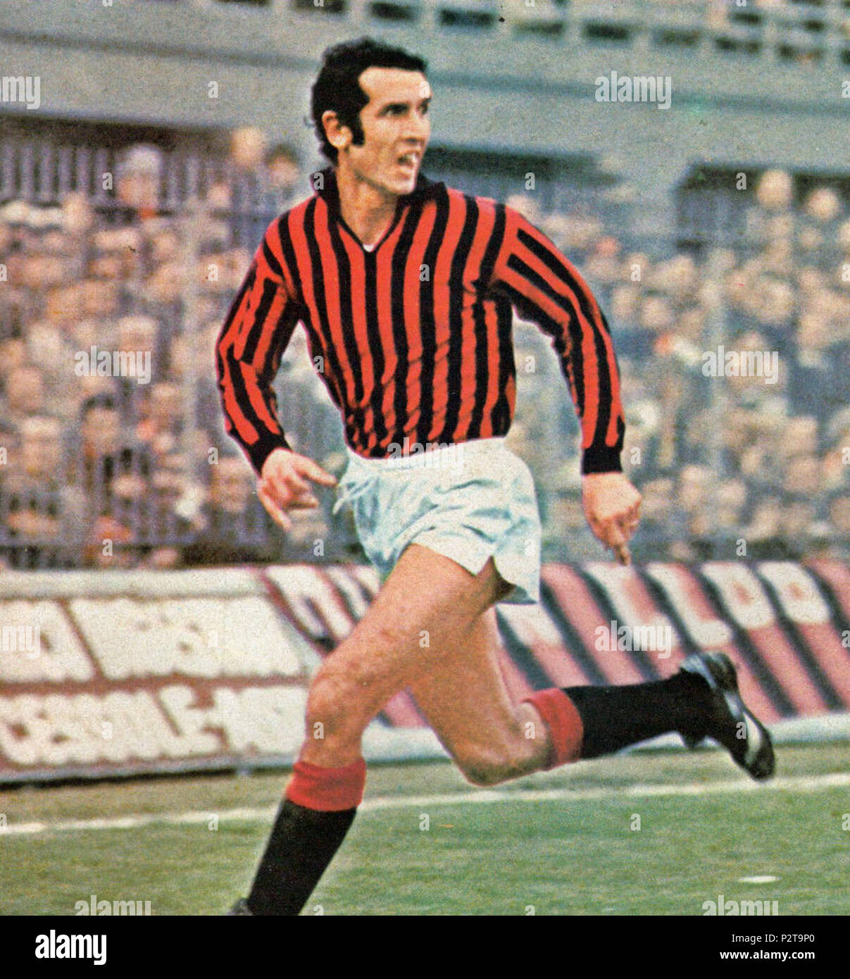 . Italiano: Il calciatore italiano Alberto 'Albertino' Bigon in azione ...