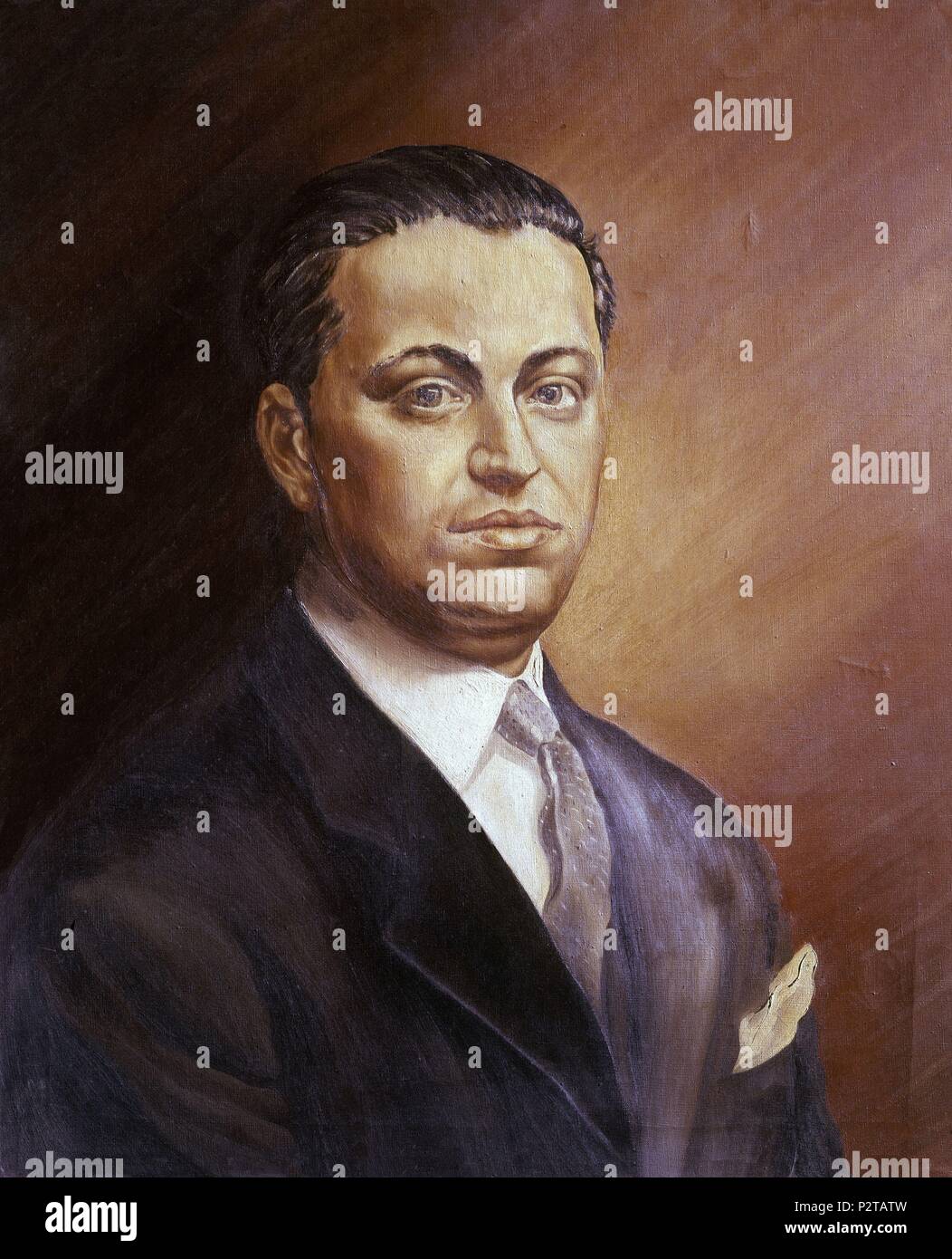 JOSE CALVO SOTELO (1893-1936). Author: ANONIMO SIGLO XX. Location: ATENEO-COLECCION, MADRID, SPAIN. Stock Photo