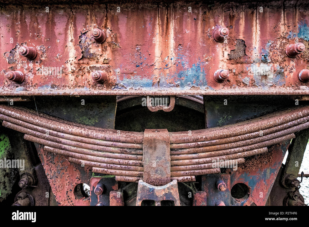 Rusty Railway Engine Stock Photo - Alamy