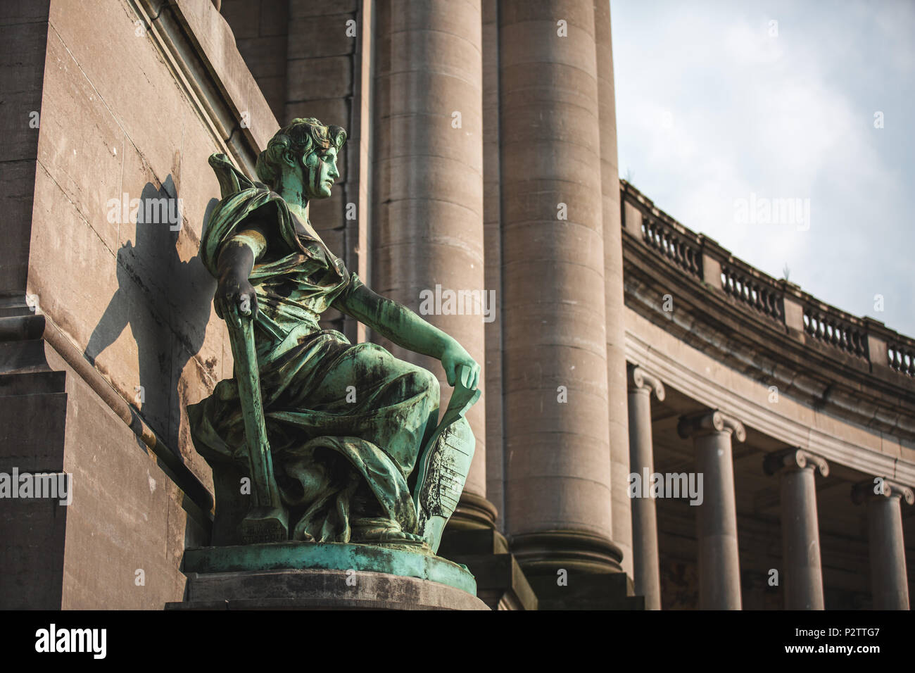 Allegorical Statue Liege by Charles Van der Stappen at Cinquantenaire